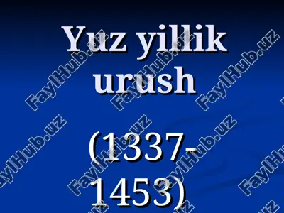 yuz yillik urush — ZIP