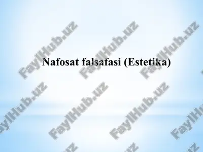 nafosat falsafasi (estetika) — ZIP