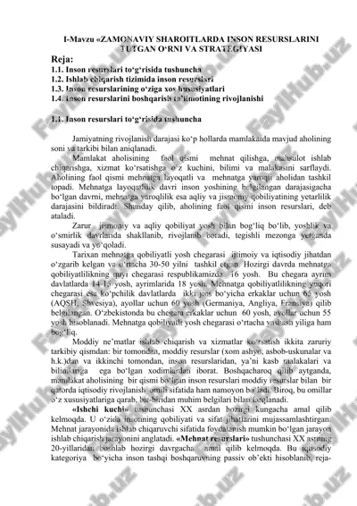inson resurslarini boshqarish — DOCX