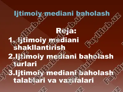 ijtimoiy mediani baholash — ZIP