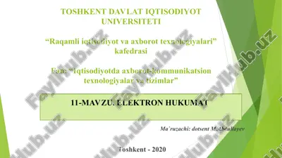 elektronhukumat — PPT