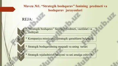 strategik boshqaruv — PPTX