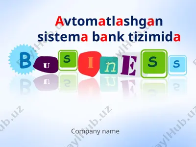 avtomatlashgan bank tizimi — PPTX