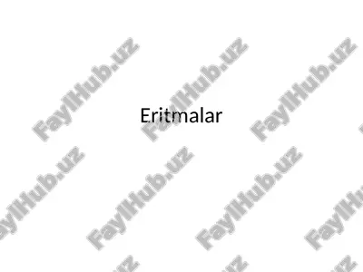 eritmalar — PPTX