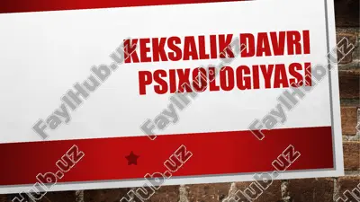 keksalik davri psixologiyasi — ZIP