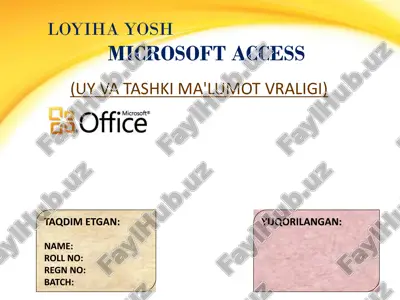 microsoft access — PPTX