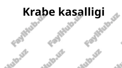 krabe kasalligi — ZIP
