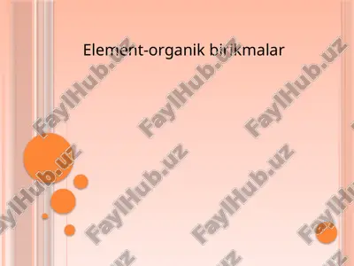 element-organik birikmalar — ZIP