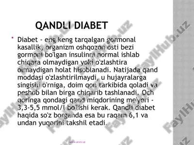 qandli diabet — ZIP