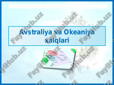 avstraliya va okeaniya xalqlari — PDF