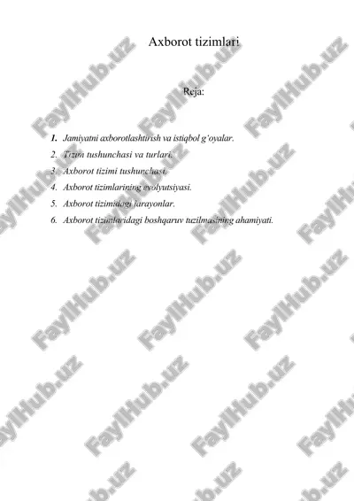axborot tizimlari — ZIP