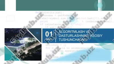 algoritmlash va dasturlashning asosiy tushunchalari — ZIP