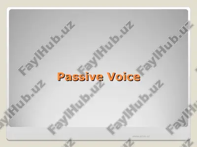 passive voice — ZIP