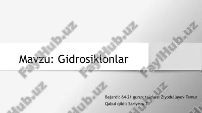 gidrosiklonlar — PPTX