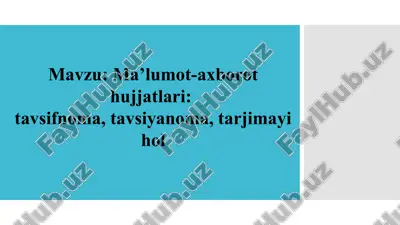 tavsifnoma — PPTX