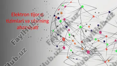 elektron tijorat tizimlari va ularning ahamiyati — ZIP
