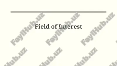 field of interest — PPTX