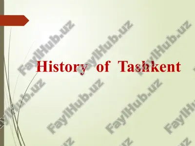 history of tashkent — PPTX