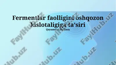 oshqozon yarasi — PPTX