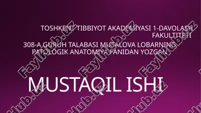 infeksion kasalliklarni diagnostika usullari — PPTX