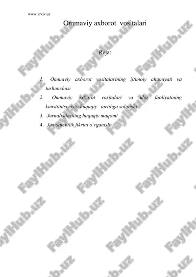 ommaviy axborot vositalari — ZIP