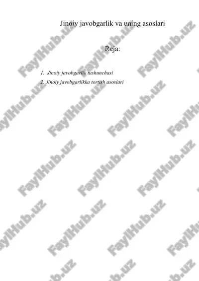 jinoiy javobgarlik va uning asoslari — ZIP