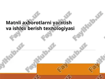 ms word dasturi — PPTX