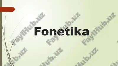 fonetika — PPTX