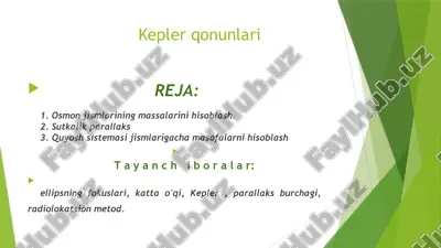 kepler qonunlari — ZIP