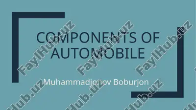 components of automobile — PPTX