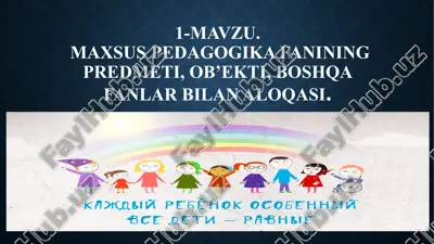 maxsus pedagogika — PPTX