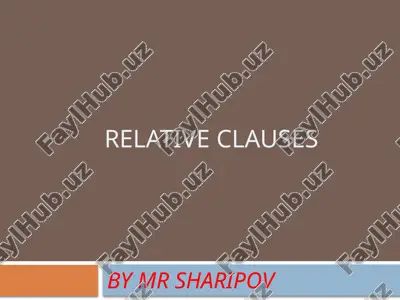 relative clauses — PPTX