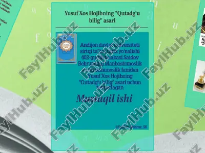 qutadg'u bilig — PPTX