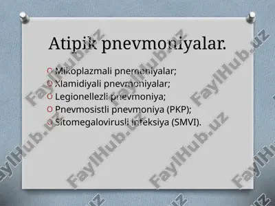 atipik pnevmoniyalar — ZIP