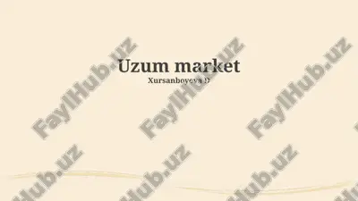 uzum market — PPTX