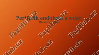 oshqozon osti bezi kasalliklari — PPTX