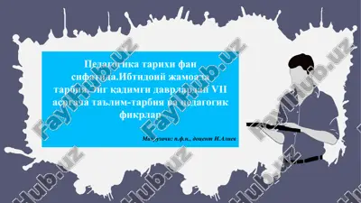 pedagogika tarixi — PPTX