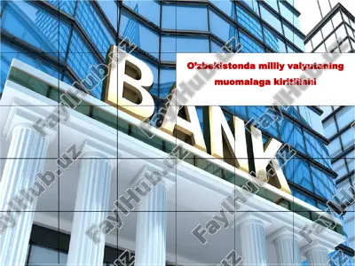 o’zbekistonda milliy valyutaning muomalaga kiritilishi — PPTX