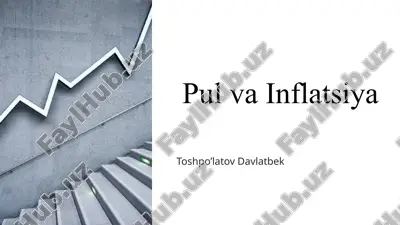 pul va inflatsiya — PPTX