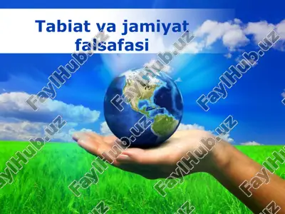 tabiat va jamiyat falsafasi — ZIP