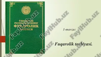 фуқаролик тарбияси — PPTX