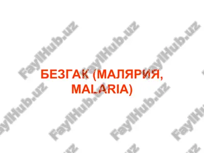 bezgak malyariya, malaria — ZIP