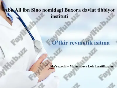 o'tkir revmatik isitma — PPTX