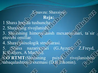 shaxsiyat — PPTX