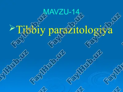 tibbiy parazitologiya — ZIP