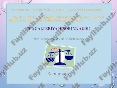 buxgalteriya hisobi va audit — PPTX