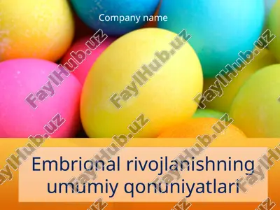 embrional rivojlanishning umumiy qonuniyatlari — ZIP