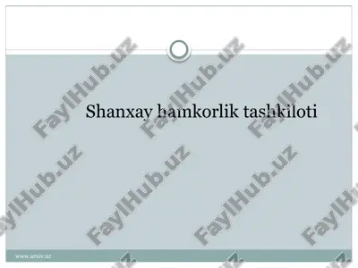 shanxay hamkorlik tashkiloti — ZIP