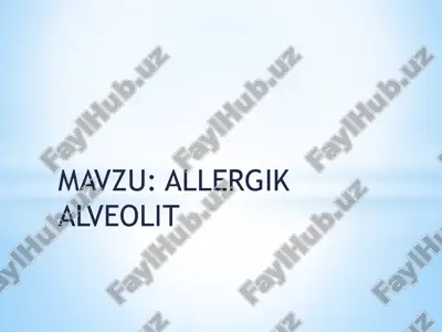 allergik alveolit — PPTX