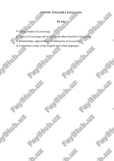 lexicology — DOCX